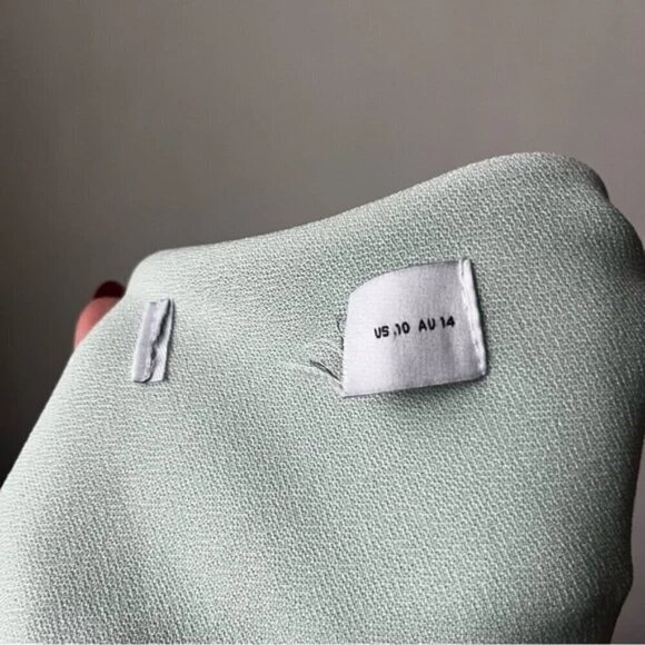 Petal & Pup Nadene Mint Green One Shoulder Midi Dress 10 - Picture 10 of 12